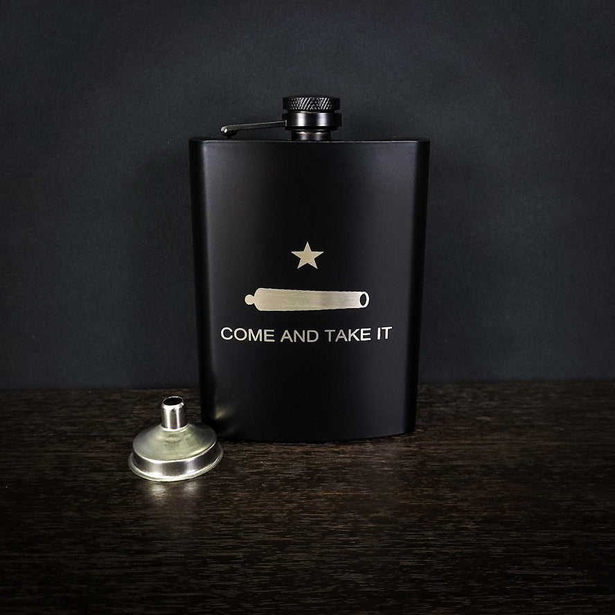 "Come and Take It" Stainless Steel Flask