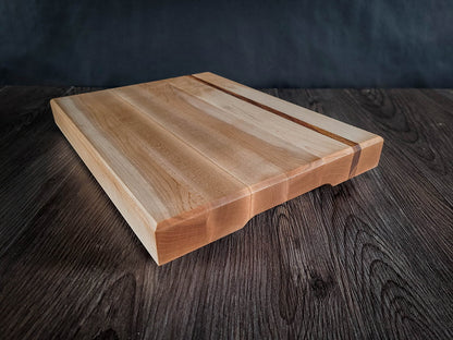 Maple and Canary Wood Cutting Board