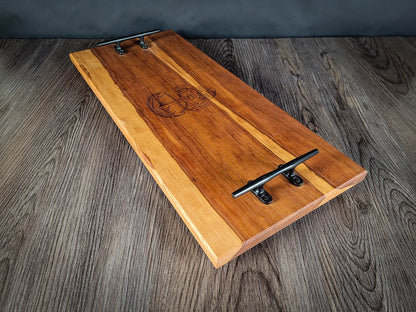 Laser Engraved USN Charcuterie Tray
