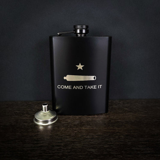 "Come and Take It" Stainless Steel Flask