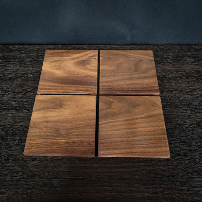 Walnut Coaster Set