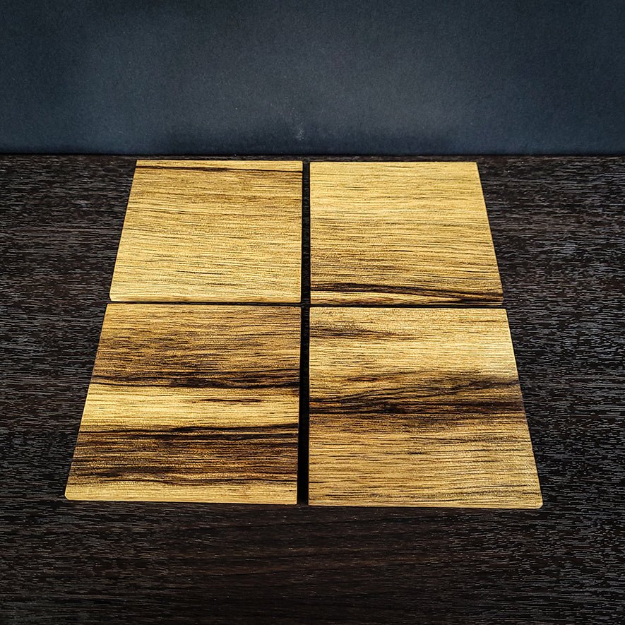 Black Limba Coaster Set