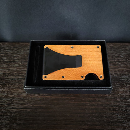 Come and Take It Laser Engraved AR Rifle Wooden Wallet